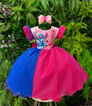 Vestido Tematicos Ysa Kids Lilo Stitch Pink e Azul com Led