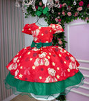 Vestido Banana Club Encanto de Natal Vermelho