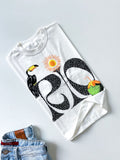 T- Shirt Cropped Estampas Tropical Ref. 809