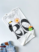T- Shirt Cropped Estampas Tropical Ref. 809