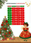 Vestido Banana Club Encanto de Natal Vermelho