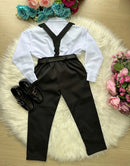 Conjunto Meninos Miss Cherry Leo Suspensorio Preto