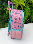 Mochila Rodinha Stitch e Angel