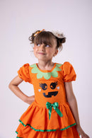 Vestido Tematicos Kids Halloween Doce Abóbora