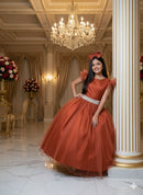 Vestido Marie Longo Amanda Terracota