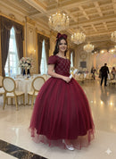 Vestido Enjoy Longo Gabriela Marsala
