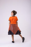 Fantasia Halloween Menina Bruxinha Laranja