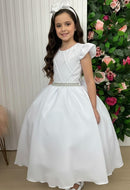 Vestido Ysa Kids Ariane Longo Branco