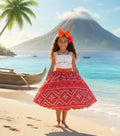 Vestido Temáticos Infantil Luxo Moana Modelo 3