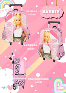Kit Mochila Rodinhas + Lancheira Barbie Boneca