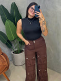 Body em Suplex Regata com Decote Costas e Gola Jessica Ref. 1746