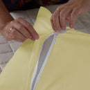 Fronha Capa Para Travesseiro Grande Fofuxão 1 Peça 1,46m x 46cm 80% Algodão / 20% Poliéster Percal 180 Fios Com Zíper