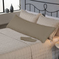 Fronha Capa Para Travesseiro Grande Fofuxão 1 Peça 1,46m x 46cm 80% Algodão / 20% Poliéster Percal 180 Fios Com Zíper