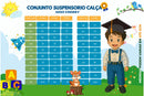 Conjunto Meninos Miss Cherry Rafael Suspensorio Caramelo-Beige