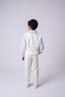 Conjunto Miss Cherry Social Leonardo Colete Amarelo Claro