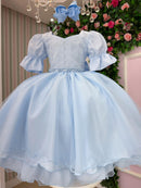 Vestido Bella Child Priscila Azul Bebe