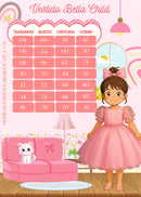 Vestido Bella Child Priscila Rosa Bebe