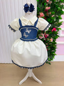 Vestido Blogueirinha Jhenni Off + Colete Jeans