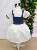 Vestido Blogueirinha Jhenni Off + Colete Jeans