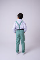 Conjunto Miss Cherry Vitor Suspensorio Verde
