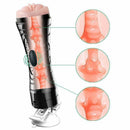 Masturbador Lanterna c/ Vibro e Ventosa Vagina CyberSkin - Bussy