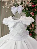 Vestido Bella Child Ravena Branco