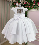 Vestido Bella Child Ravena Branco