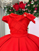 Vestido Bella Child Ravena Vermelho