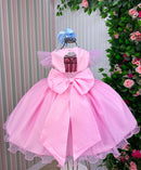 Vestido Marie Jardim Encantado Isis Luxinho Rosa