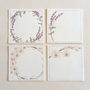 KIT Bloquinhos de Recado 04 Estampas 200fls | ARCO FLORAL Papel: Marfim
