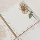 KIT Bloquinhos de Recado 04 Estampas 200fls | GIRASSÓIS e MARGARIDAS Papel: Marfim