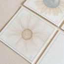 KIT Bloquinhos de Recado 04 Estampas 200fls | GIRASSÓIS e MARGARIDAS Papel: Marfim