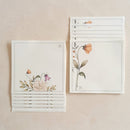 KIT Planner de Mesa Semanal + Bloquinho de Recado | FLORES DA PRIMAVERA Papel: Marfim