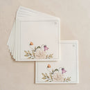 KIT Planner de Mesa Semanal + Bloquinho de Recado | FLORES DA PRIMAVERA Papel: Marfim