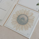 KIT Planner de Mesa Semanal + Bloquinho de Recado | GIRASSÓIS Papel: Marfim