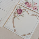 KIT Planner de Mesa Semanal + Bloquinho de Recado | ROSAS Papel: Marfim