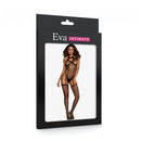 Body Sensual Arrastão Preto Estilo Cinta-Liga e Meia Calça 7/8 - Eva Intimate