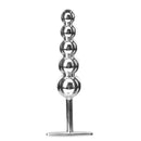 Plug Anal Ball Stick em Metal Cromado 15 cm com haste - HARD