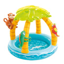 Piscina Inflável Ilha Tropical Com Cobertura 45L