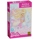 Puzzle 100 peças Barbie Brilhante 4587