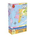 Quebra Cabeça Puzzle 200 Peças Horários Do Mundo 3932