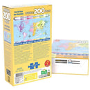 Quebra Cabeça Puzzle 200 Peças Horários Do Mundo 3932