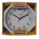 Relógio De Parede 25cm Nativo