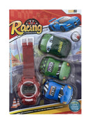 Relógio Infantil Digital Com Carrinhos