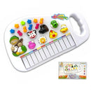 Teclado Piano Musical Infantil Baby Fazendinha Com Luz