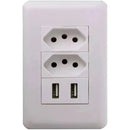 Tomada De Parede 2 Entradas Usb