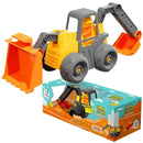 Trator Retro Open Tracks Trator Retro Escavadeira Com Boneco