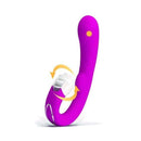 Vibrador com Estimulador Clitoriano com Línguas Rotativas MAGIC TONGUE - Pretty Love