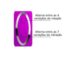 Vibrador com Estimulador Clitoriano com Línguas Rotativas MAGIC TONGUE - Pretty Love