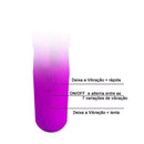 Vibrador com Estimulador Clitoriano Duplo e 30 Modos de Vibração